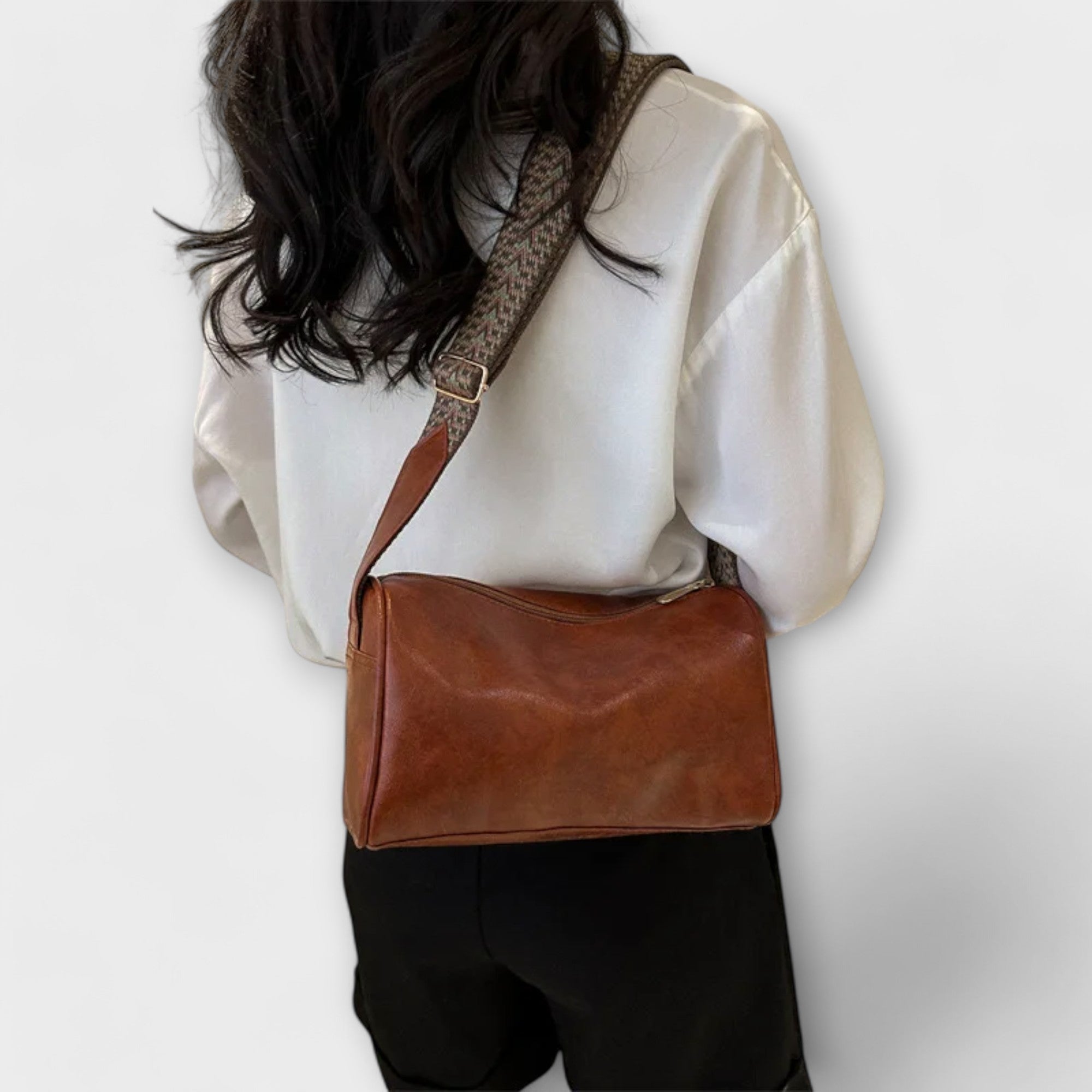 Crossbody Structured Woven Bag Casual for Women